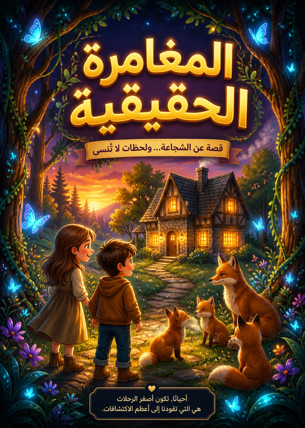 رحلة لينا وسامي في الغابة المضيئة